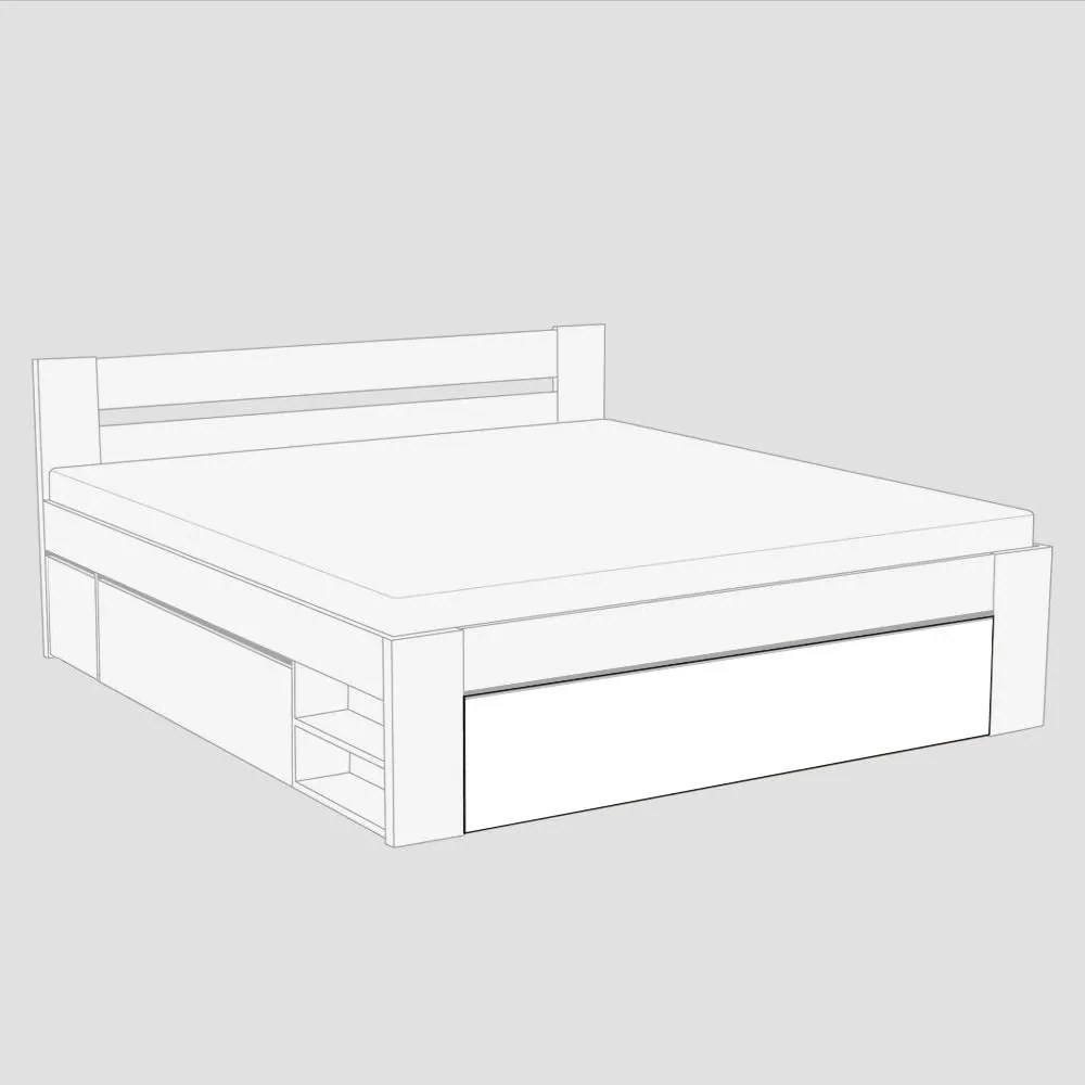 BTC KIRA ČELO 2: 180x200 Varianta: ORECH ROCKPILE