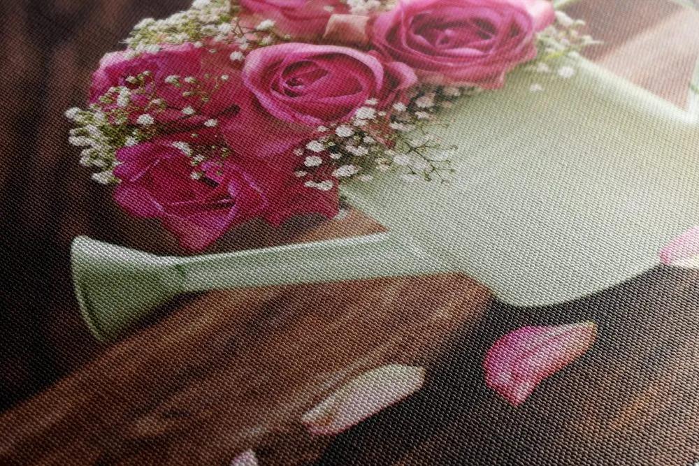 Obraz umelecká zátišie tvorené ružami