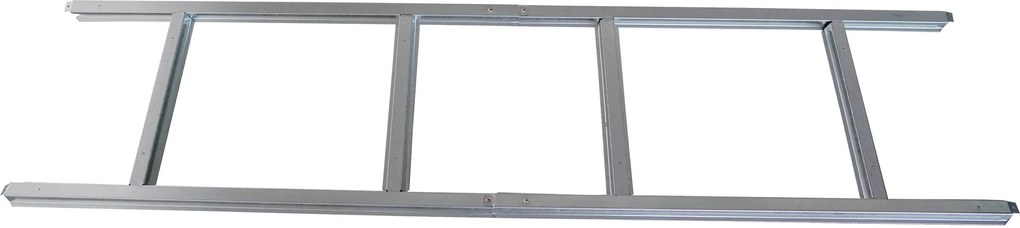 Základňa BBSH-ZDB2 pre záhradný domček BestBerg ZDB-2 / 69 × 175 cm / oceľ / strieborná