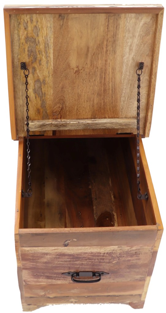 furniture-nabytek.cz - Starobylá truhla 90x45x45 z recyklovaného mangového dreva
