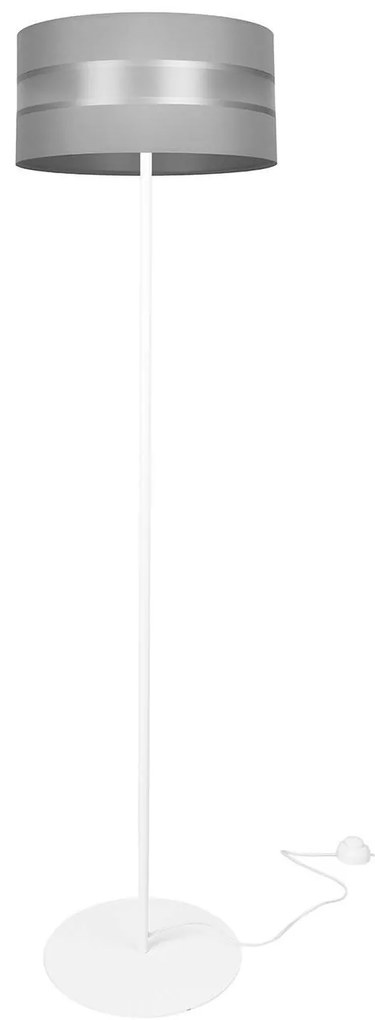 Stojacia lampa Elegance, 1x textilné tienidlo (výber z 5 farieb), (výber z 3 farieb konštrukcie), (fi 40cm)