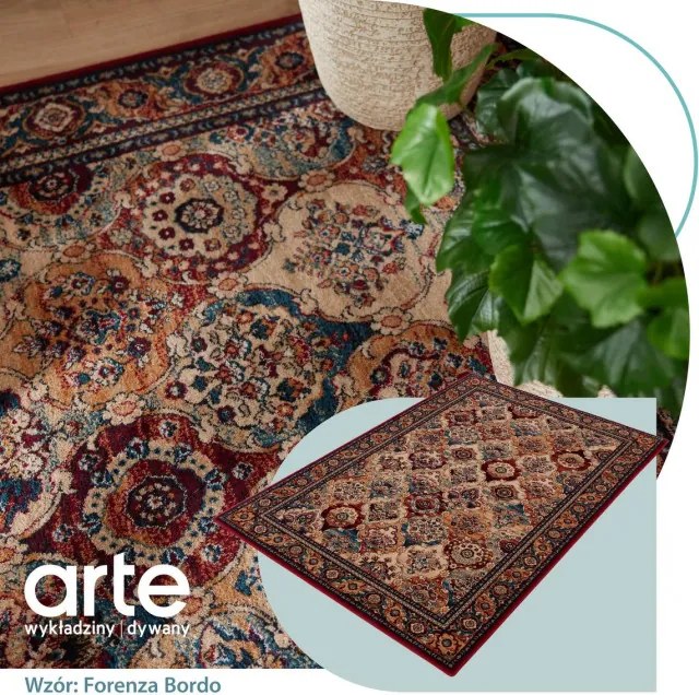 Koberec Agnella Isfahan Forenza bordový