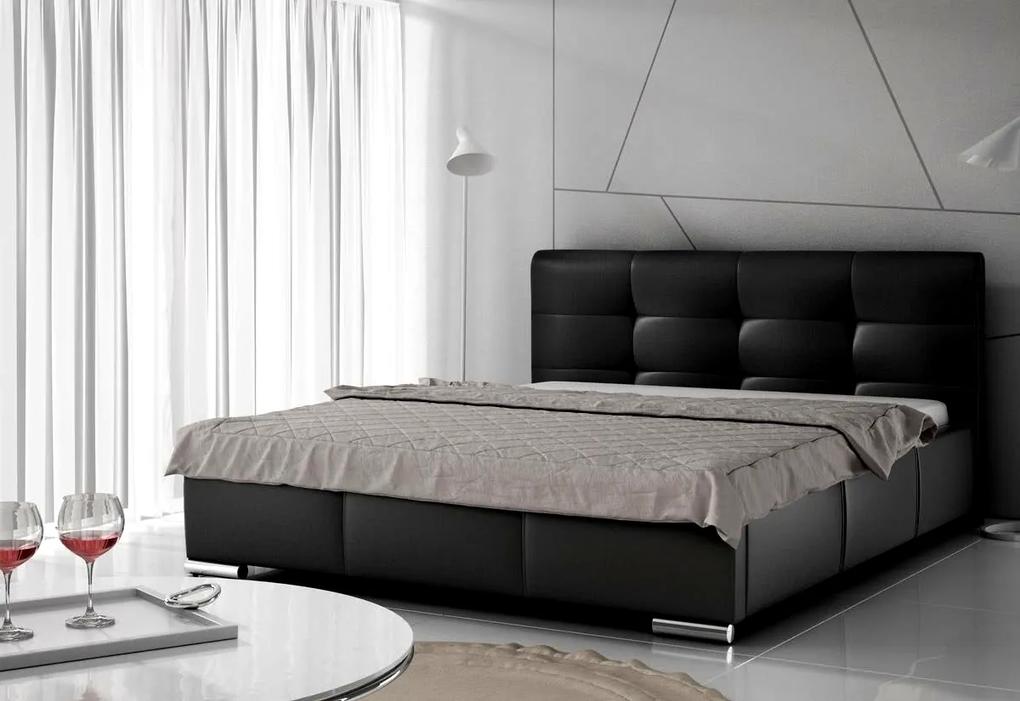 Čalúnená posteľ ZILA + matrac DE LUX, 160x200, madryt 1100