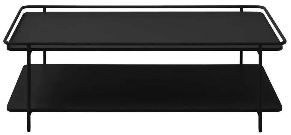 Čierny kovový konferenčný stolík 55x110 cm Yuba – Unique Furniture