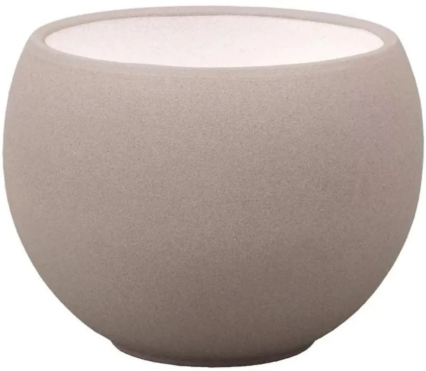 Obal na kvetináč  LUNA STRUKTUR d17x13cm hnedá mat