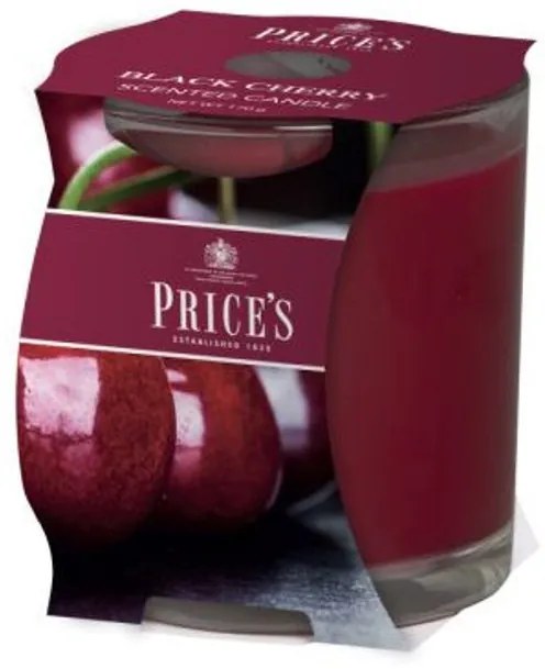 Price´s FRAGRANCE vonná sviečka v skle Black Cherry - horenie 45h