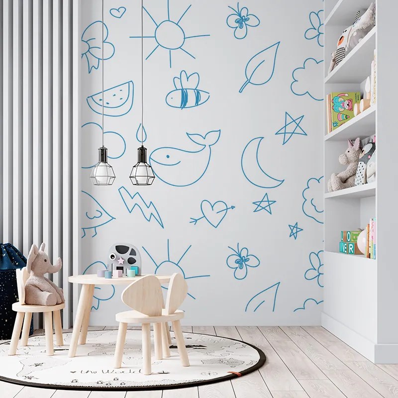 Sablio Tapeta Kreslenie najmenších - 125x75 cm