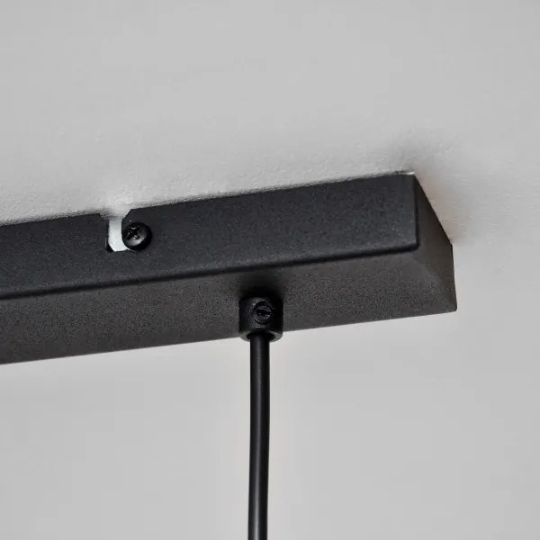 LED Luster na lanku TUBA 3xGU10/4,8W/230V čierna