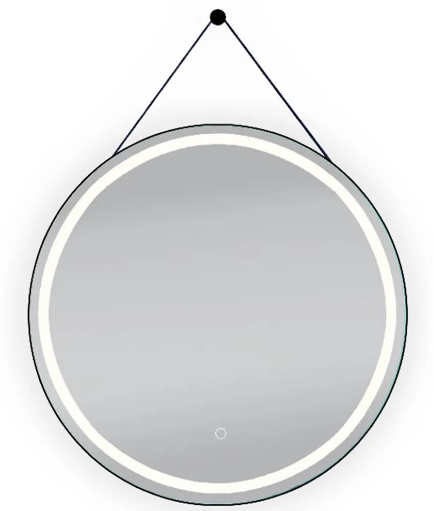 Lotosan AURA LED zrkadlo O 80 cm O 80 cm čierna LN