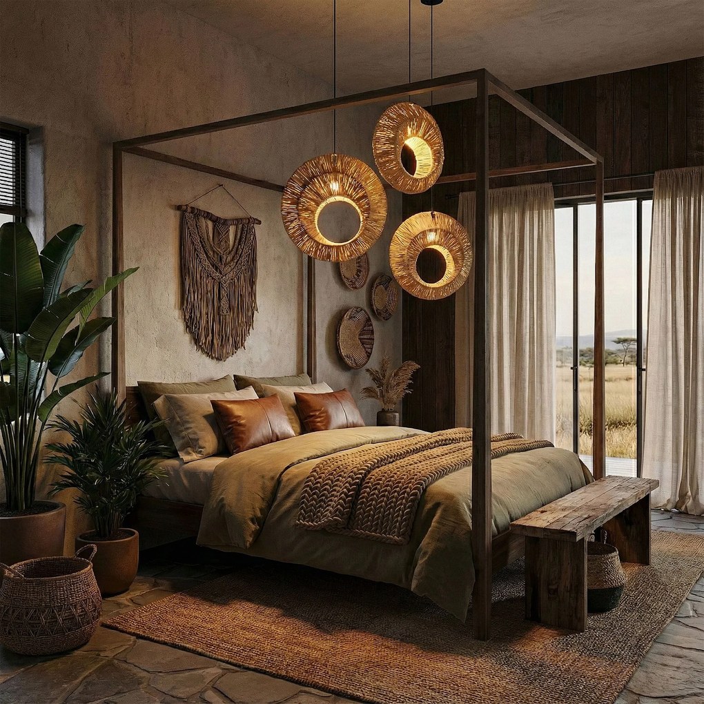 Toolight Toolight, stropné svietidlo 1xE27, APP1788-1CP, hnedá-čierna, OSW-04059