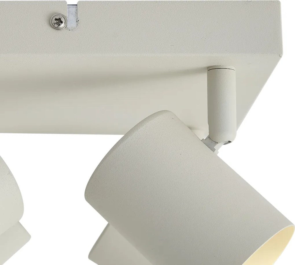 Moderné stropné bodové svietidlo béžové 4-svetlá nastaviteľné - Jeana