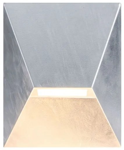 Nordlux - Vonkajšie nástenné svietidlo PONTIO 1xGU10/25W/230V IP54 strieborné