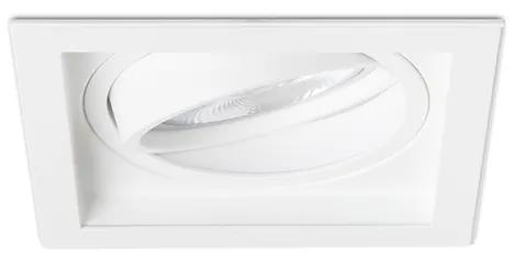 RENDL R12707 GRANADA podhľadové svietidlo, hranaté výklopné biela