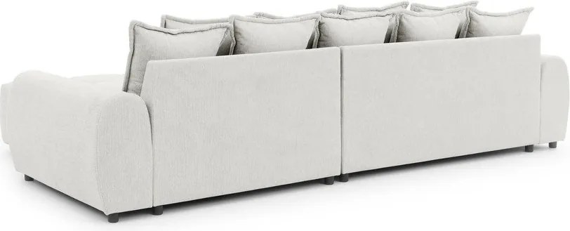 Biela rohová pohovka (pravý roh/s leňoškou) Albane – Ropez