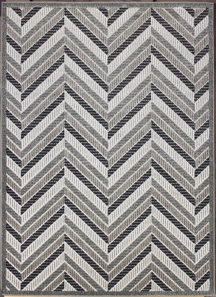 Koberec Lagos 1088 BEIGE – béžový vzorovaný obdĺžnik do obývačky Rozmer: 80x150 cm