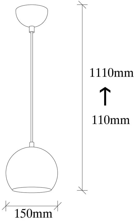 Závesné svietidlo v zlatej farbe s kovovým tienidlom ø 30 cm Berceste – Opviq lights