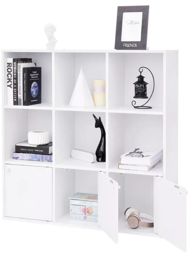 Knihovna Vasagle Morris bílá