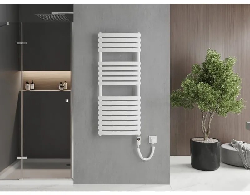 Mexen Bachus, elektrické vykurovacie teleso 1200 x 500 mm, 600 W, biela, W109-1200-500-2600-20