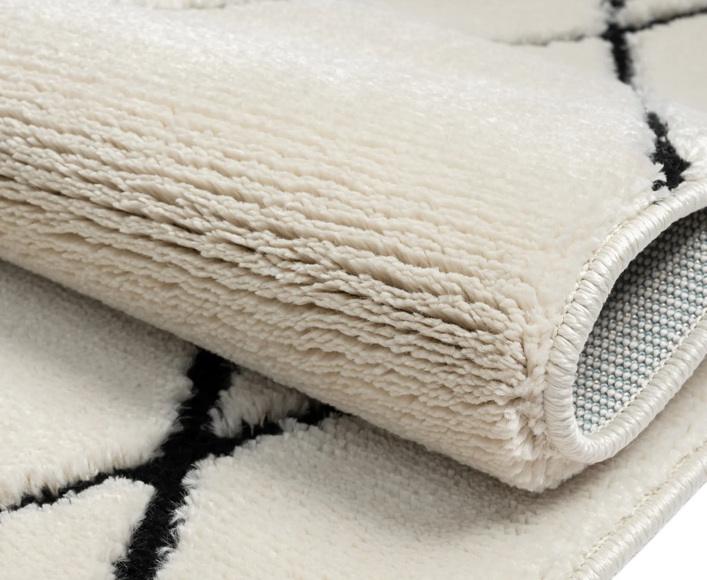 Kusový koberec Moroccan Fantasy weiß, 100x200, čiernobiela, obývacia izba, My Flair