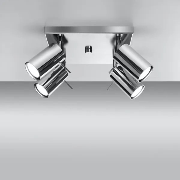 Sollux SL.0730 - Bodové svietidlo RING 4xGU10/10W/230V