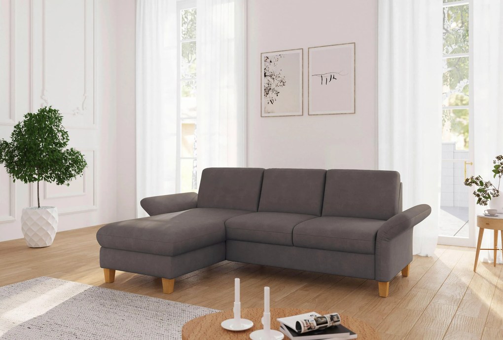 XXXLutz ROHOVÁ SEDAČKA, textil, bahenná hnedá Sit & More - Sedačky - 000144016132