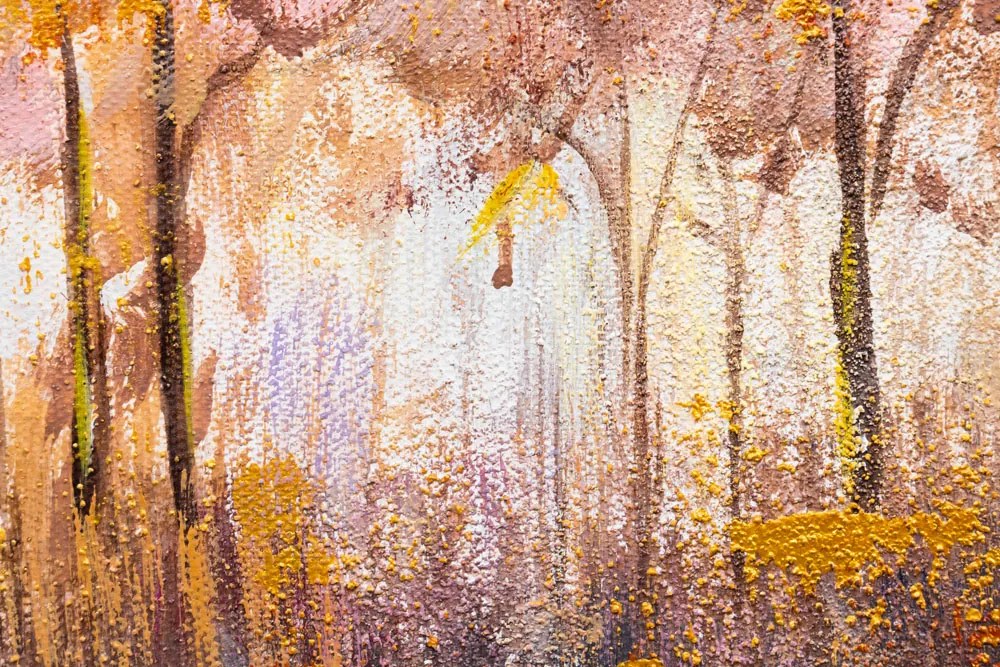 Maľovaný obraz na stenu STROMY 70x60 cm | rôzne rozmery