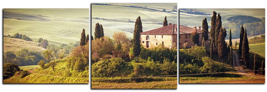 Obraz na plátne - Talianská venkovská krajina - panoráma 5156D (90x30 cm)
