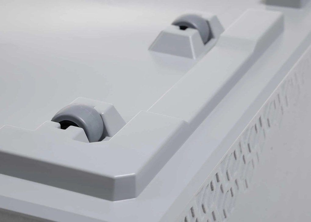 PLASTOVÝ KVETINÁČ NA KOLIESKACH BETONIQUE 60X40X40 CM IMITÁCIA BETÓNU SIVÁ