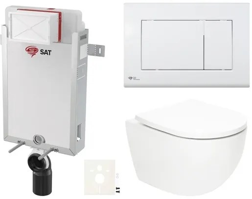 Závesný WC set na zamurovanie SAT Fusion SIKOSZTORFU21