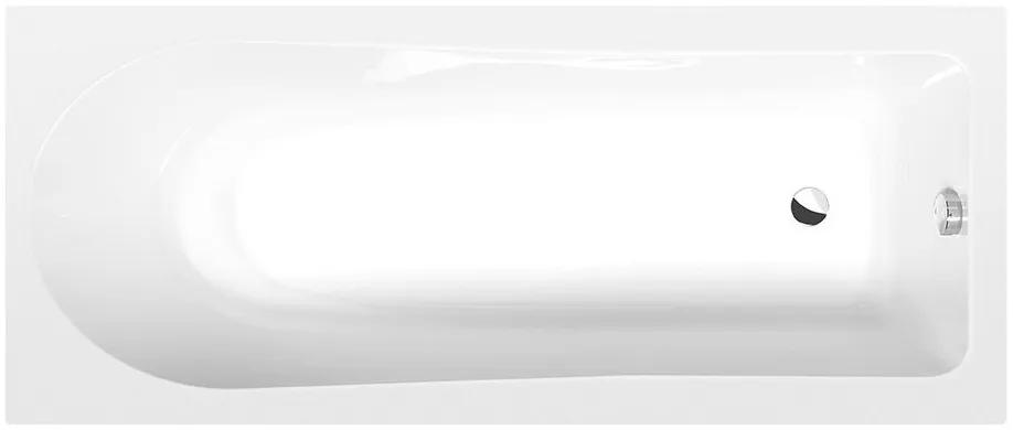 Polysan, LISA obdĺžniková vaňa 160x70x47cm, biela, 86111