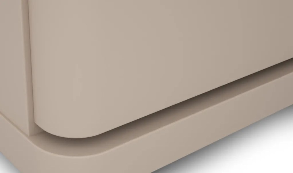 Závesný TV stolík Avola, béžová kašmír/dub cremona