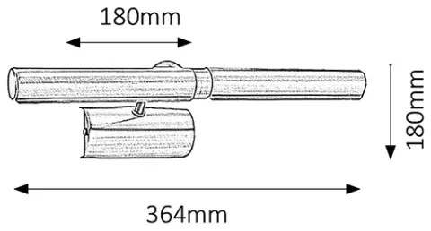 Brilagi - Obrazové svietidlo DANAE 2xE14/40W/230V čierna