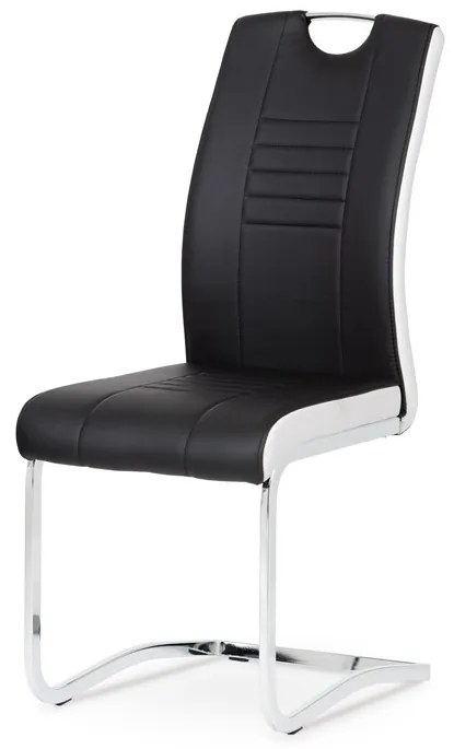 BONTEC Jedálenská stolička, čierna, ekokoža, DCL-406 BK Farba: Čierna