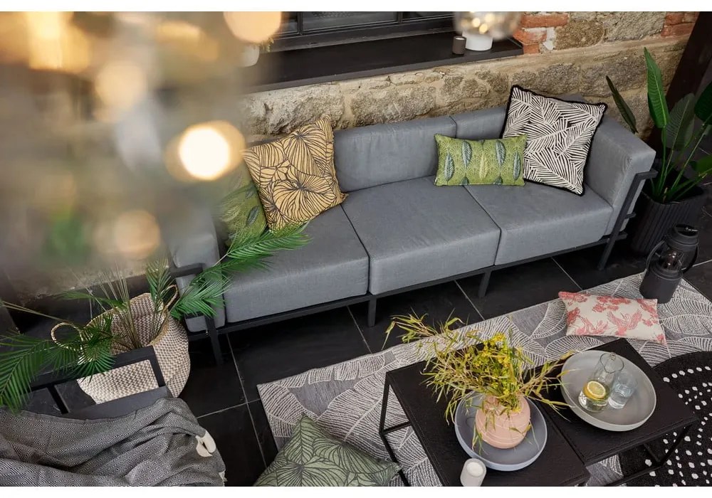 Grafitovosivá trojmiestna záhradná pohovka Bonami Selection Bellisima