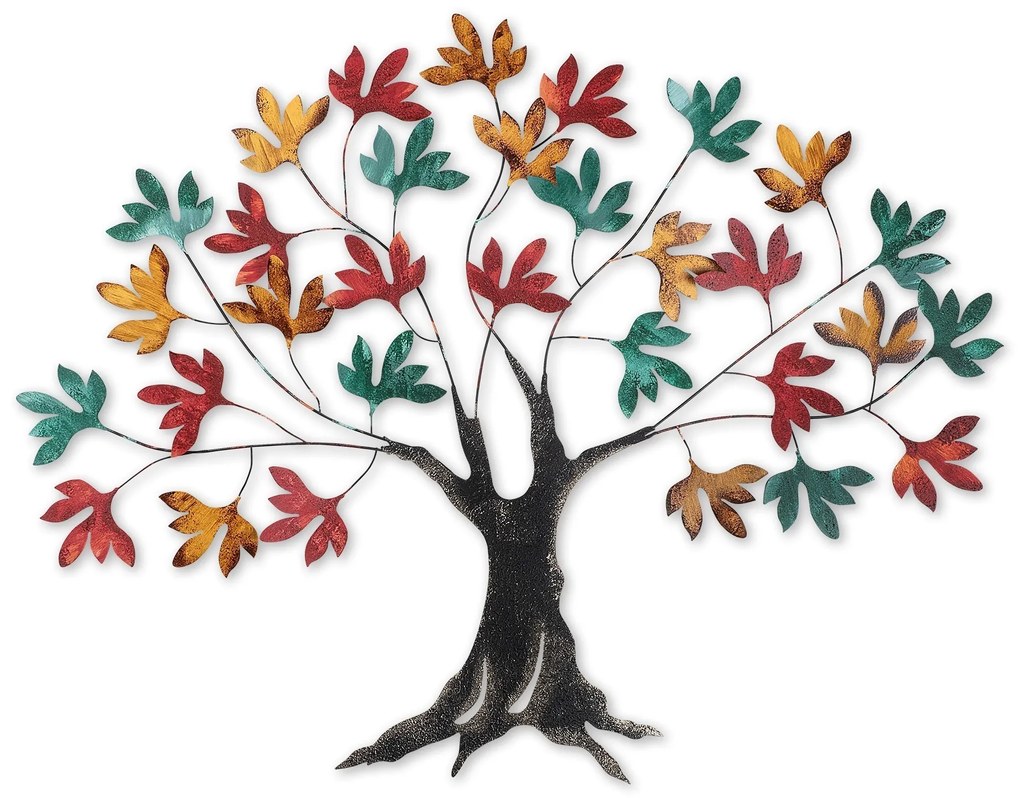 Nástenná kovová dekorácia Yggdrasil viacfarebná