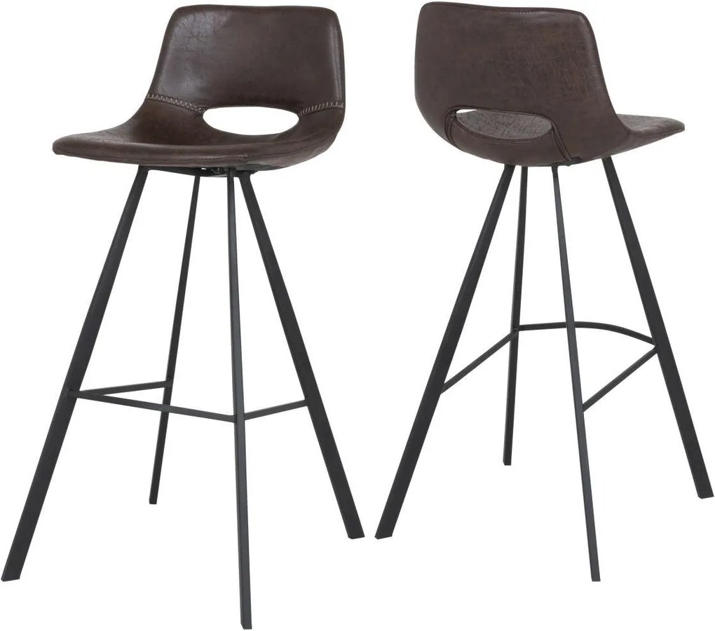 Barová stolička Izabella 106 cm / tmavo hnedá
