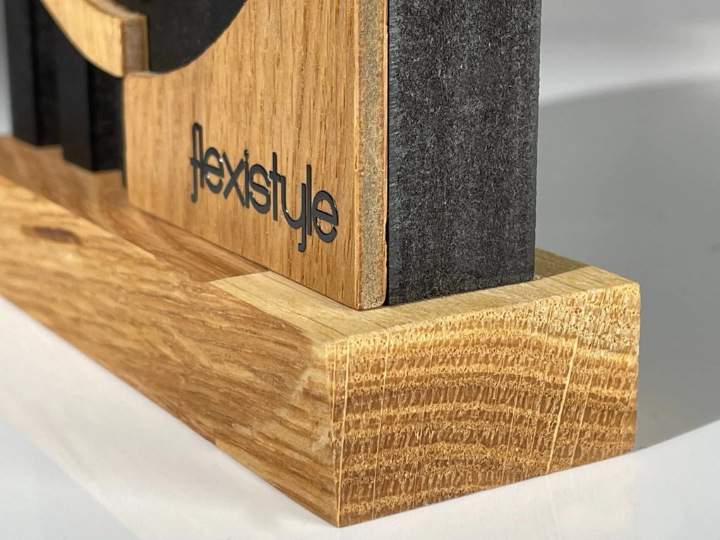 Dekorstudio Drevené stolové hodiny Black Oak