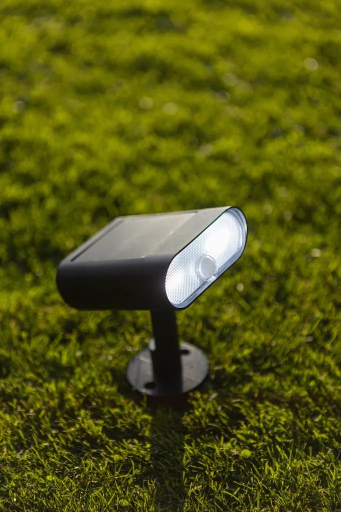 LUTEC Solárne inteligentné stmievateľné nástenné LED svietidlo GINBO s funkciou RGB a senzorom, 7 W, IP54