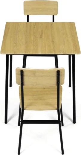 Jedálenský stôl s dvoma stoličkami AUT-O2121 OAK
