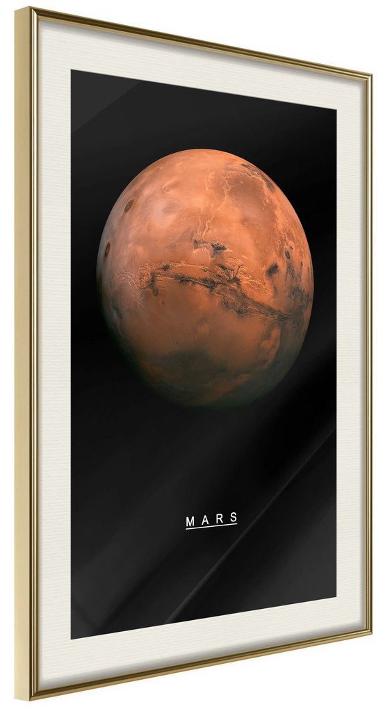 Artgeist Plagát - Mars [Poster] Veľkosť: 30x45, Verzia: Čierny rám s passe-partout