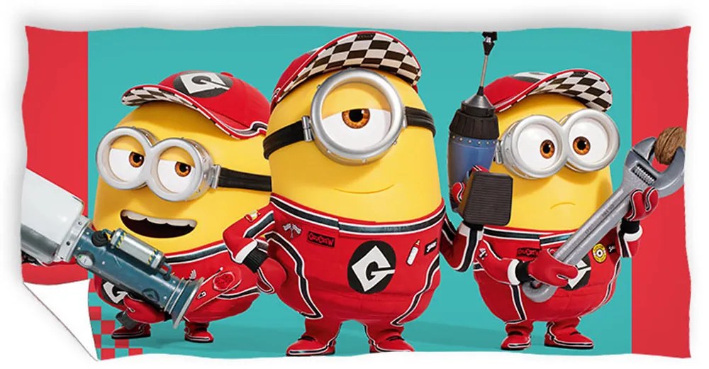 DETSKÝ BAVLNENÝ UTERÁK MINION 70X140 CM VZOROVANÁ