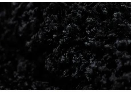 Koberec SOFFI shaggy 5cm čierna Veľkosť: 160x220 cm