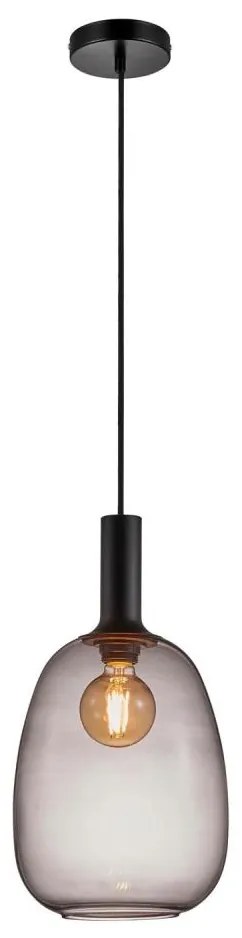 Nordlux - Luster na lanku ALTON 1xE27/60W/230V čierna
