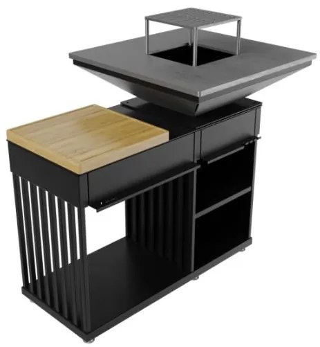 Profesionálne ohnisko s grilom Quadrum