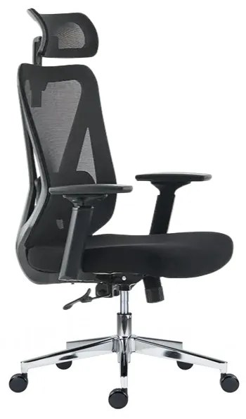 Kancelárska ergonomická stolička Neoseat KETTY — čierna, nosnosť 130 kg