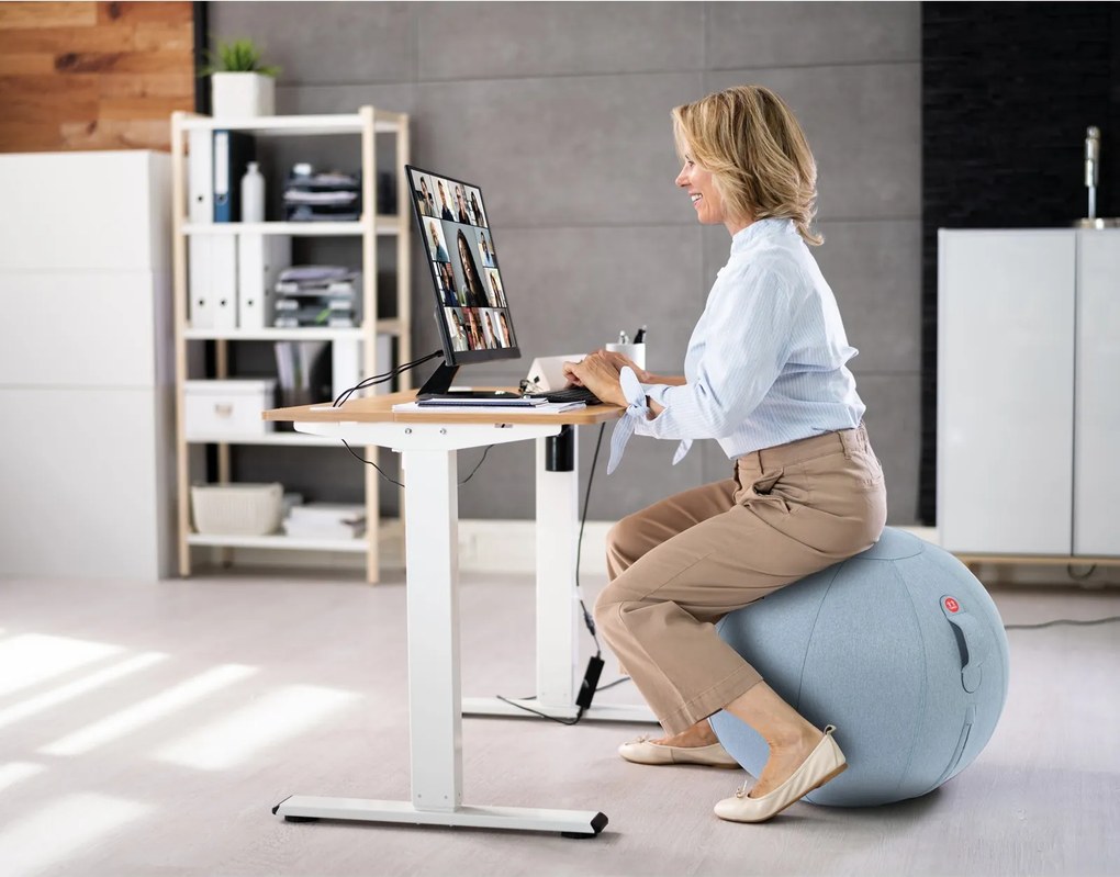Ergonomická lopta na sedenie ORBIX, modrá