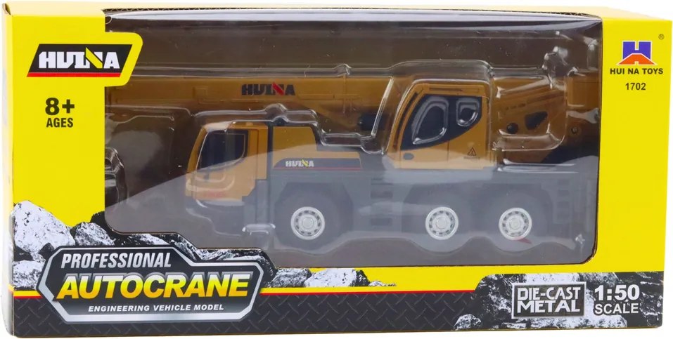 Žeriav Autocrane Huina Stavebné vozidlo Pohyblivé časti Kov 1:50