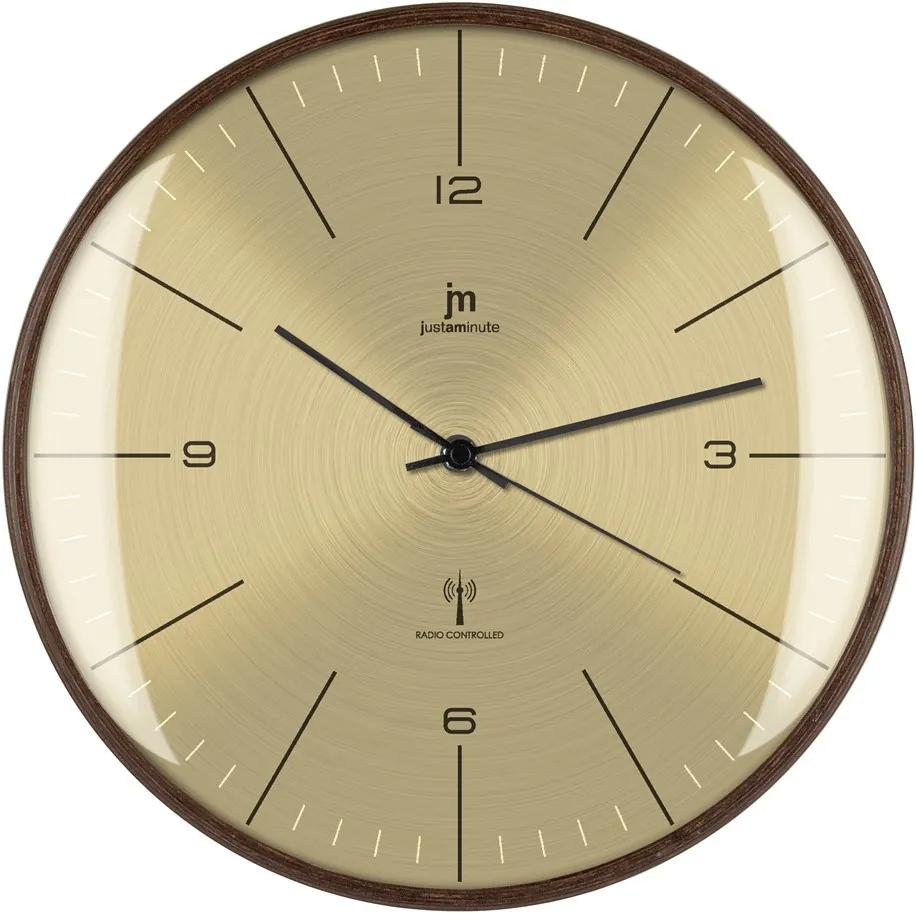 Dizajnové nástenné hodiny riadené signálom DCF 21531RC Lowell 31cm