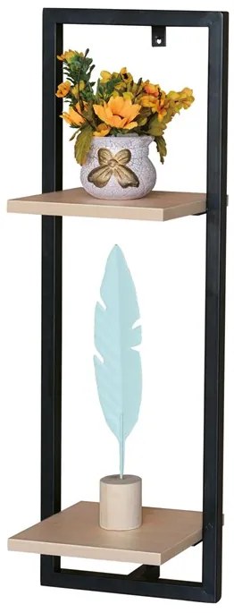 Autronic BONTEC Polička, kov, hnedá, P-073 OAK Farba: Prírodné