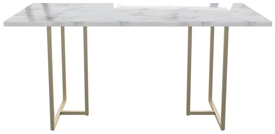 Jedálenský stôl s doskou v dekore mramoru 90x160 cm Astor – CosmoLiving by Cosmopolitan